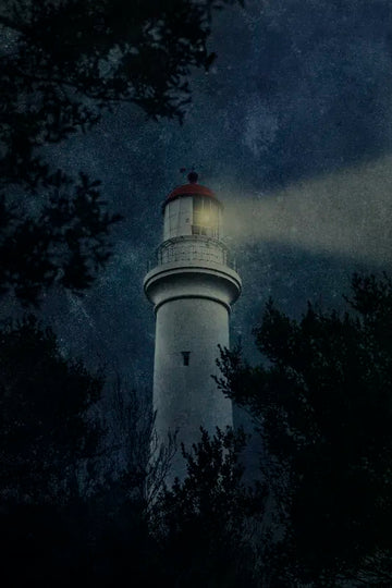 Fine art photography print 'Seeking Hope' by Andrew Para, featuring light breaking through darkness.